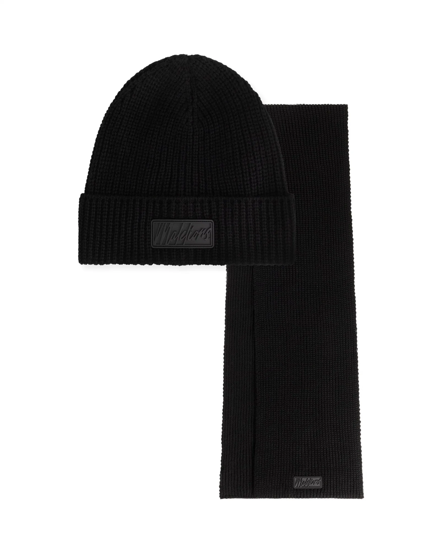 MA2-AW24-04_900_Malelions_Men_Ribbed_Scarf_Set_Black_Front_a5678f3f-14e7-4052-8057-55fe579f34fe