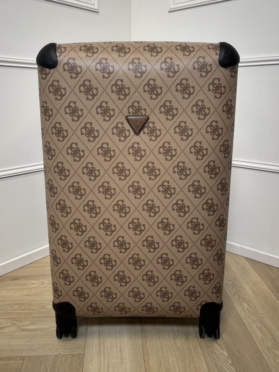 Guess Berta Travel Suitcase Latte Brown JR Fashion — free download