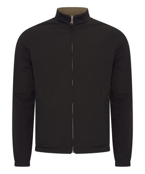 Casual Men Jacket Reversible – Black/Olive